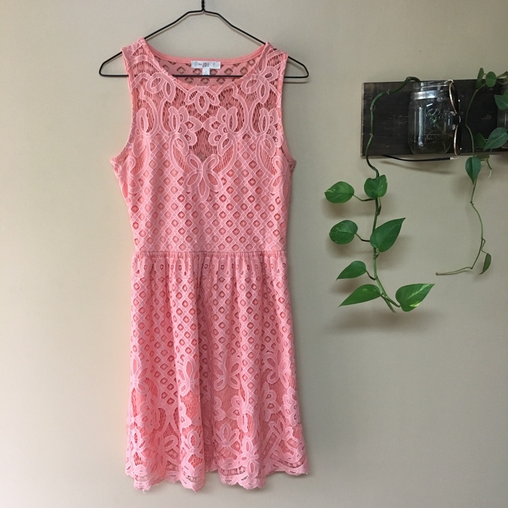 Love Fire pink lace dress